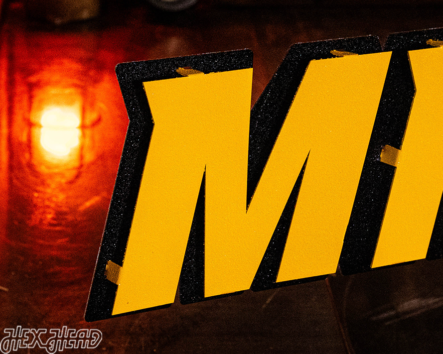 Missouri Tigers "MIZZOU" 3D Vintage Metal Wall Art