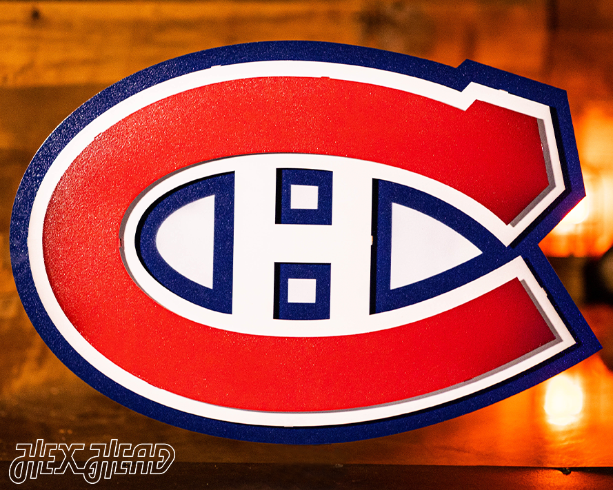 Montreal Canadiens NHL 3D Vintage Metal Wall Art