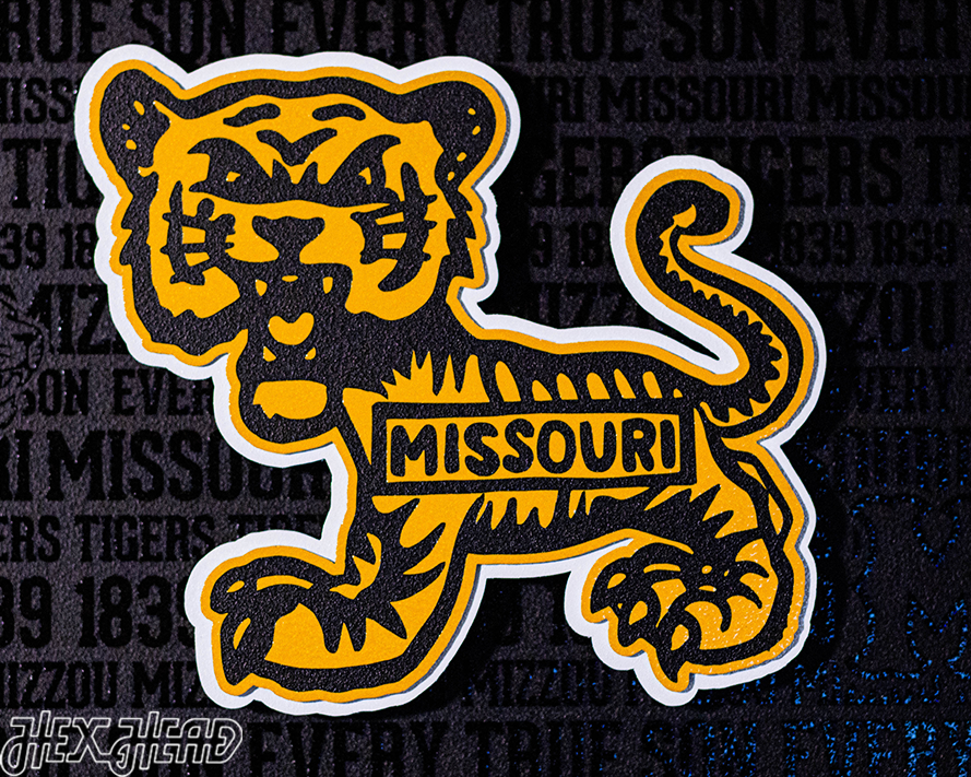 Missouri Tigers CRAFT SERIES 3D Embossed Metal Wall Art