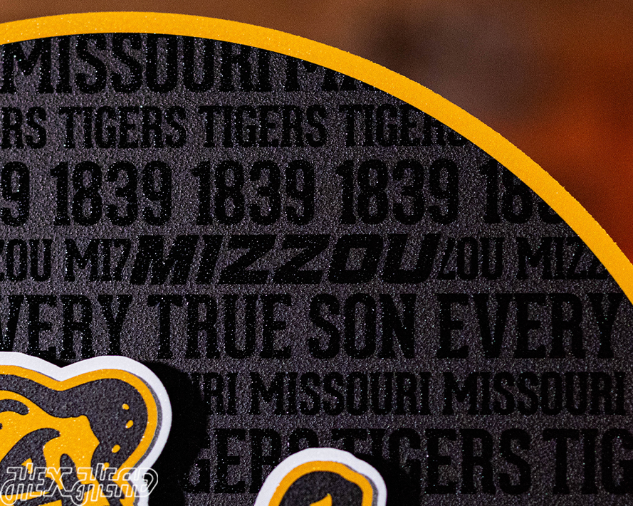 Missouri Tigers CRAFT SERIES 3D Embossed Metal Wall Art