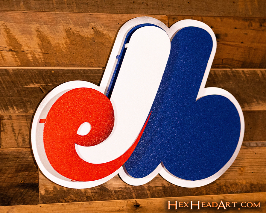 Montreal Expos 3D Vintage Metal Wall Art