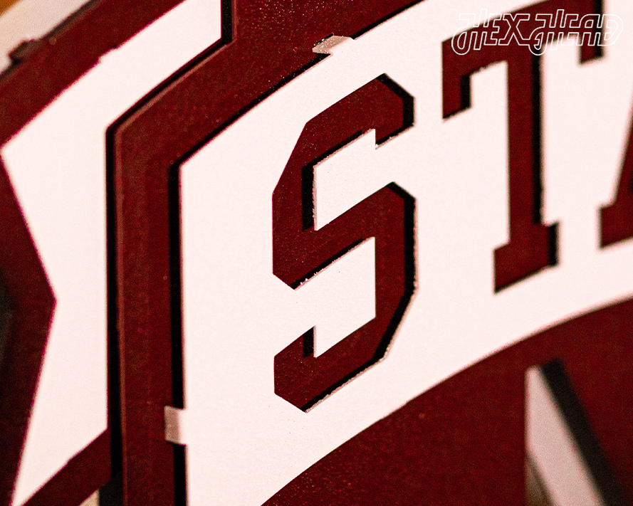 Mississippi State "M State" 3D Metal Wall Art