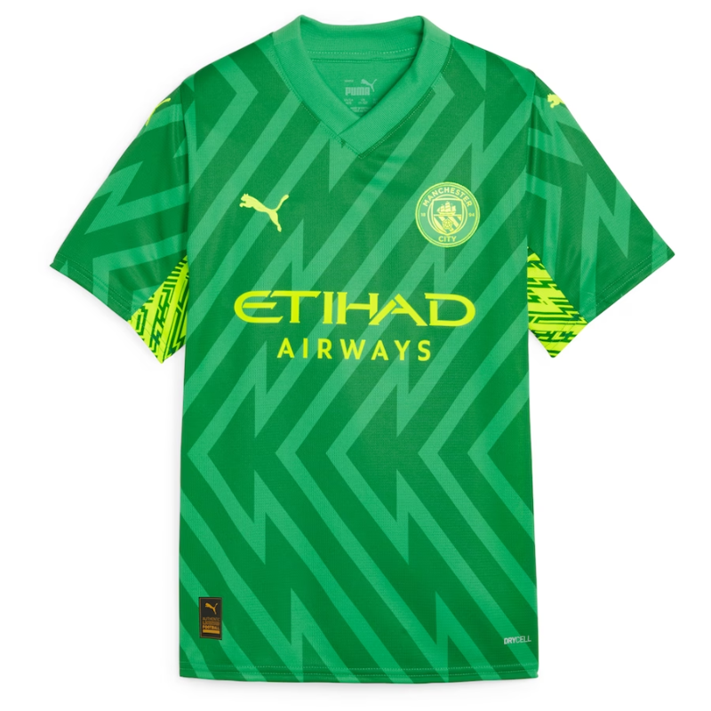 Manchester City Goalkeeper Shirt 2023-24 -  Ederson M. 31 printing Jersey - Green