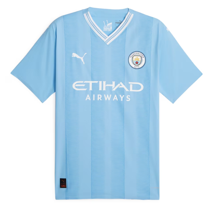 Manchester City Home Shirt 2023-24 Custom Jersey - Blue