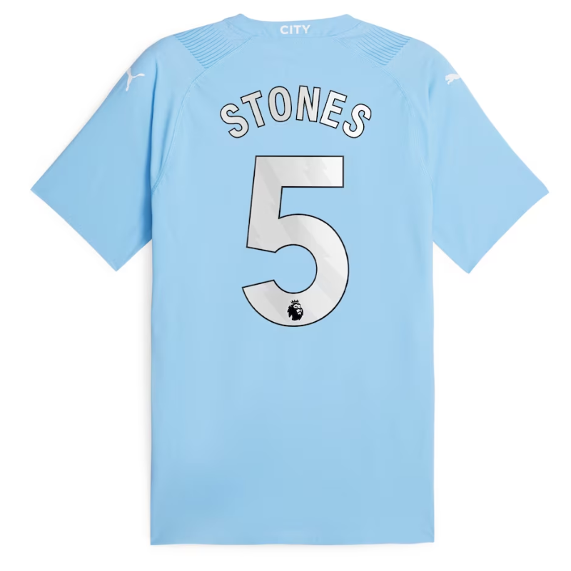 Manchester City Team 2023-24 withJersey Stones 5 printing - Sky Blue