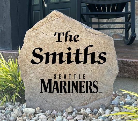 Seattle Mariners Design-A-Stone Landscape Art Family Name