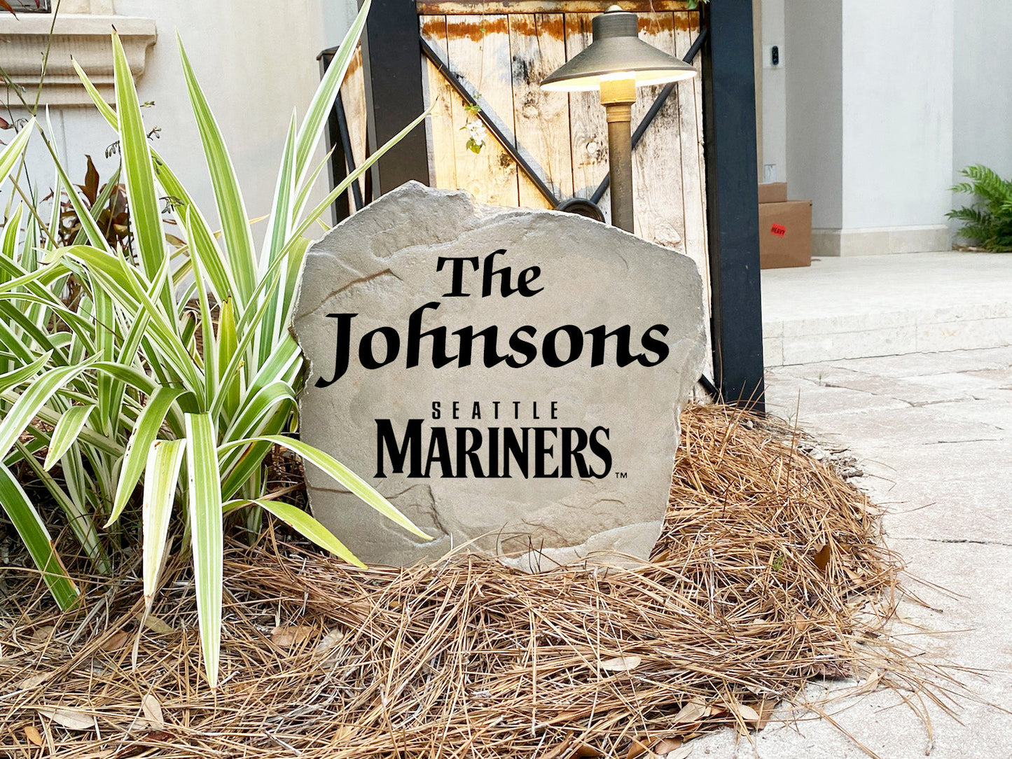 Seattle Mariners Design-A-Stone Landscape Art Family Name