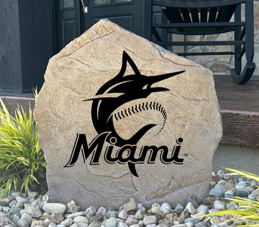 Miami Marlins Design-A-Stone Landscape Art