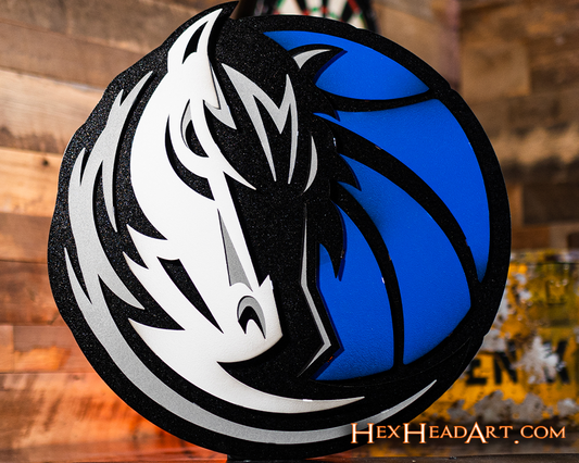 Dallas Mavericks 3D Vintage Metal Wall Art