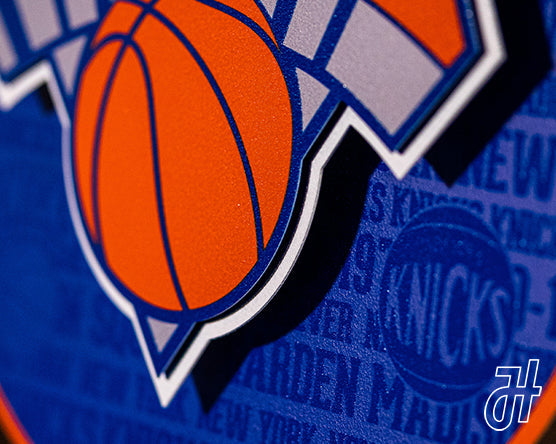 New York Knicks CRAFT SERIES 3D Vintage Metal Wall Art