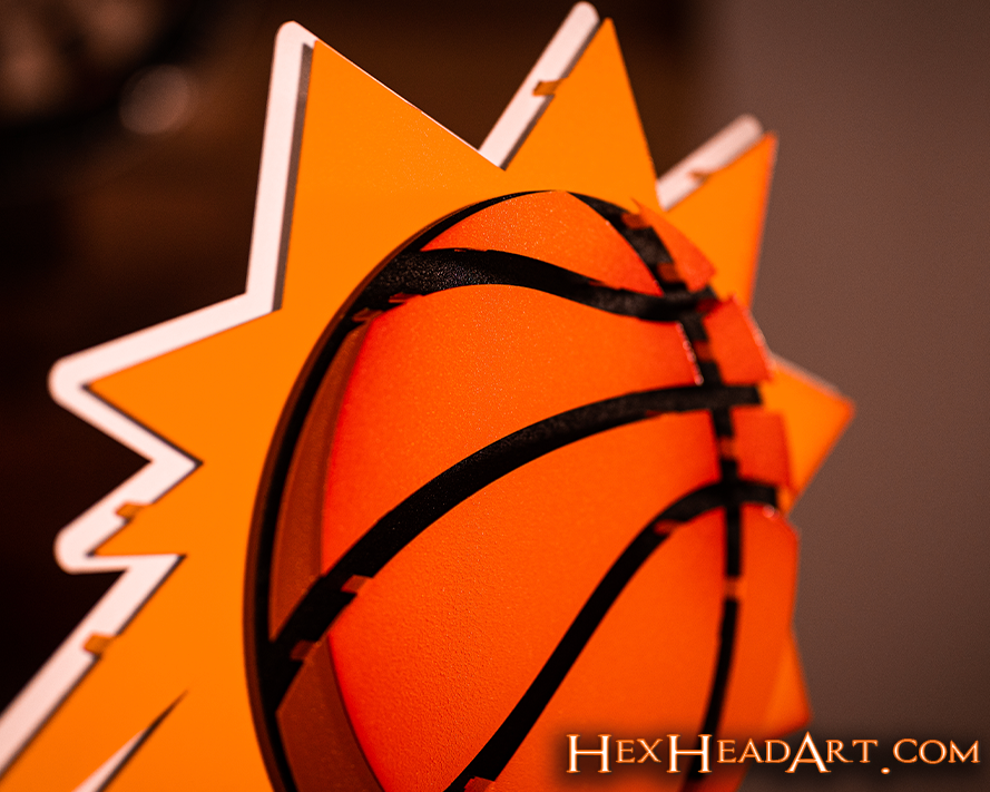 Phoenix Suns 3D Vintage Metal Wall Art