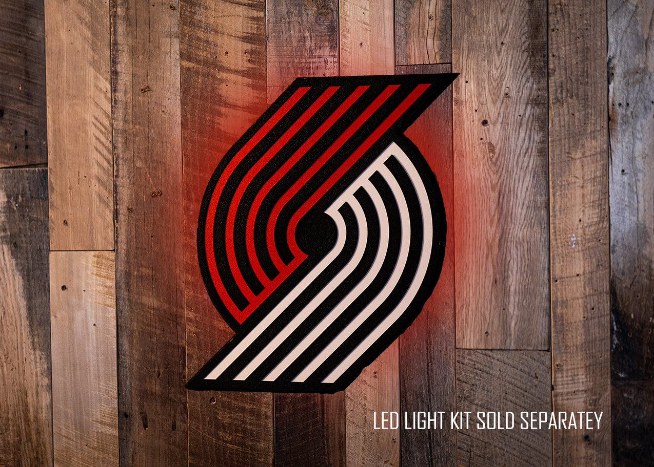 Portland Trail Blazers 3D Vintage Metal Wall Art