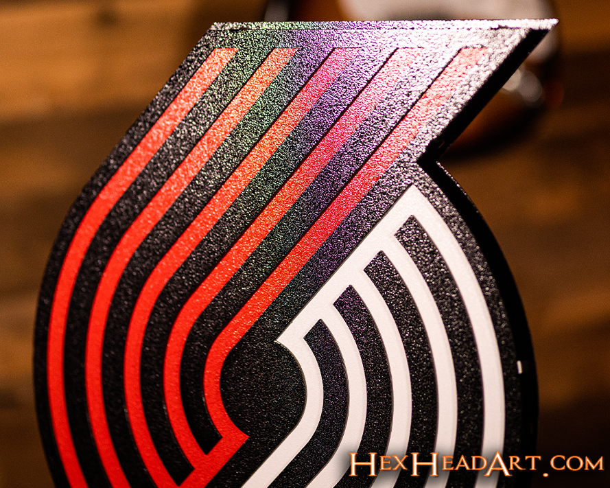 Portland Trail Blazers 3D Vintage Metal Wall Art