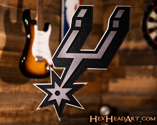 San Antonio Spurs 3D Vintage Metal Wall Art