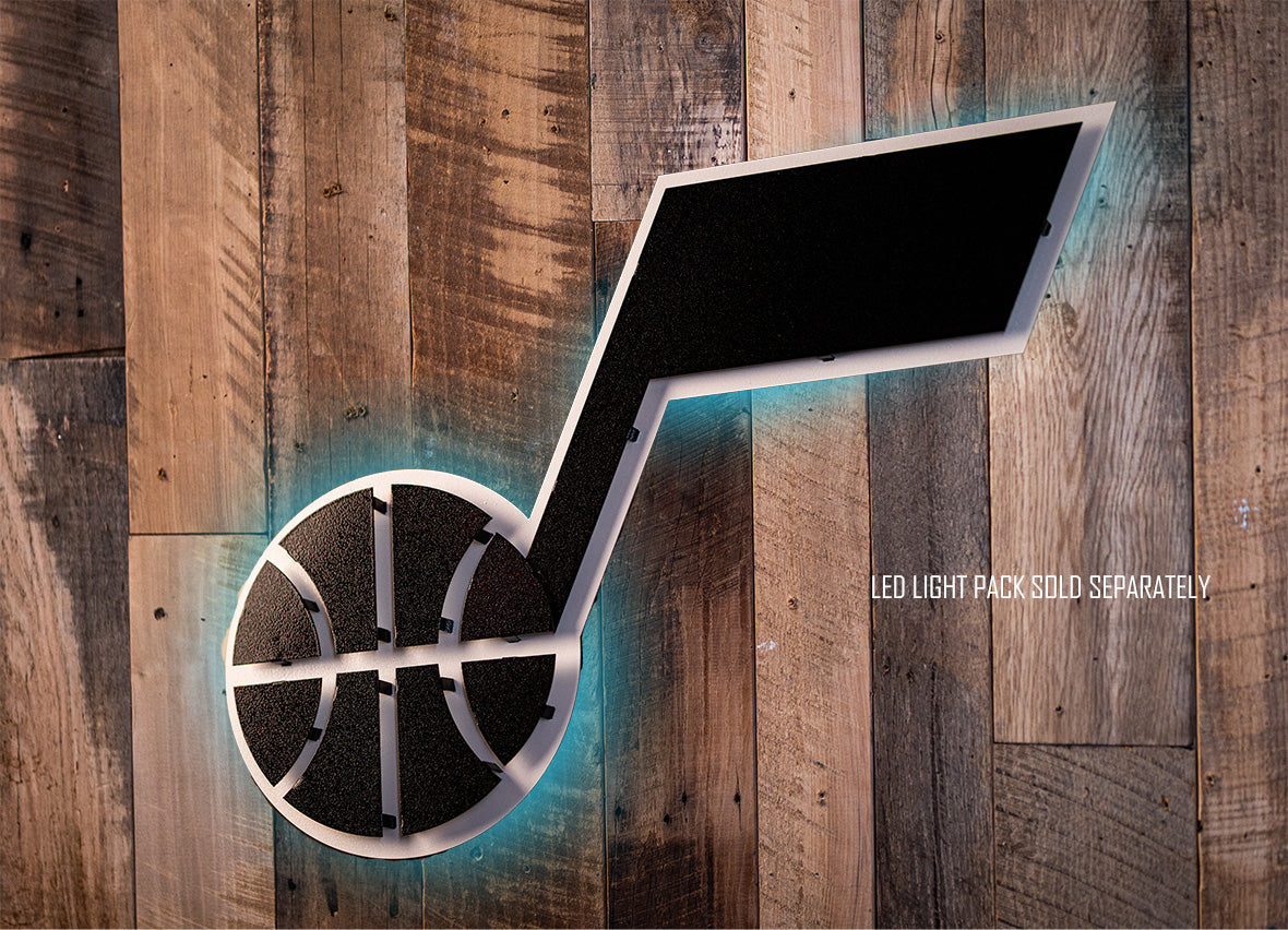 Utah Jazz 3D Vintage Metal Wall Art