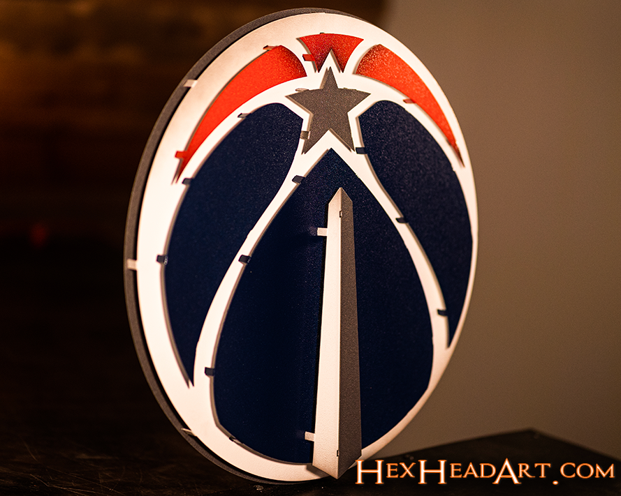 Washington Wizards 3D Vintage Metal Wall Art