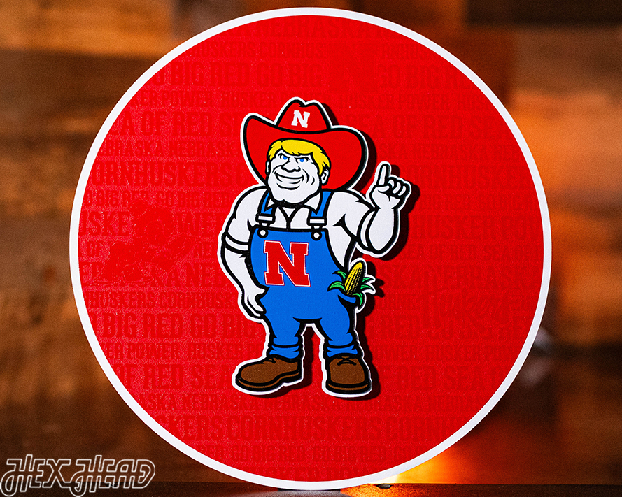 Nebraska Cornhuskers CRAFT SERIES 3D Embossed Metal Wall Art