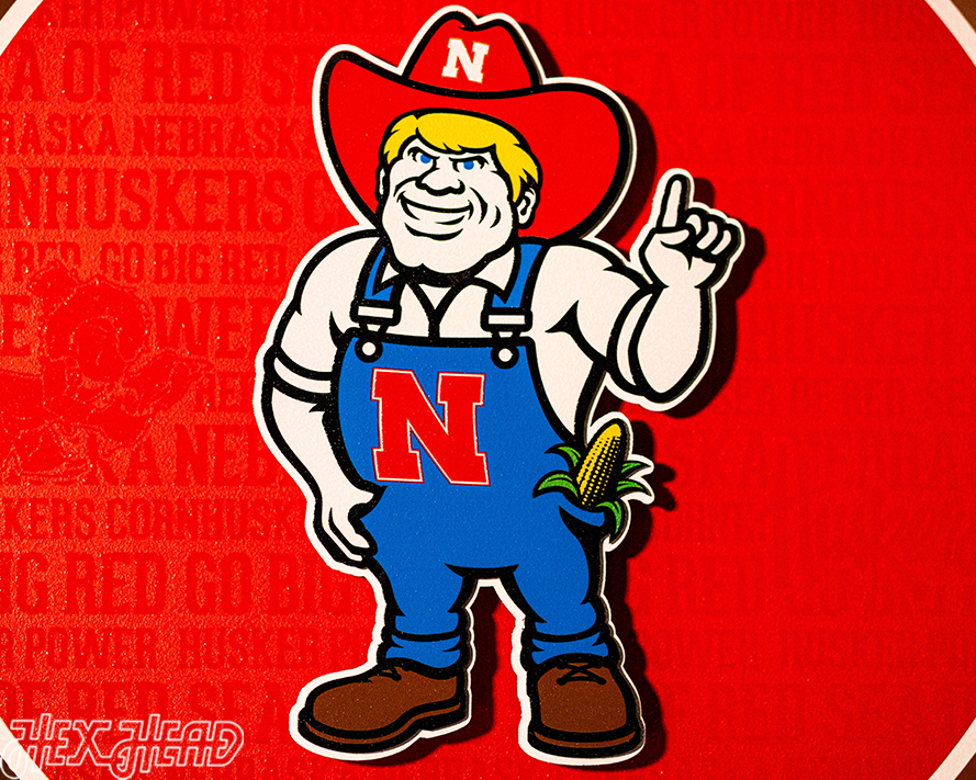 Nebraska Cornhuskers CRAFT SERIES 3D Embossed Metal Wall Art