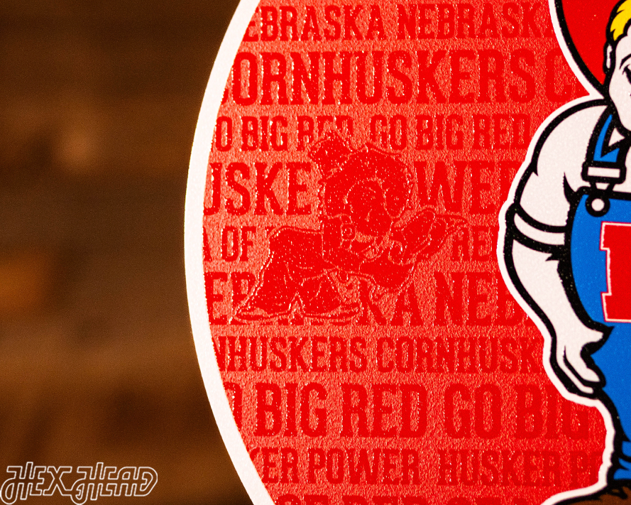 Nebraska Cornhuskers CRAFT SERIES 3D Embossed Metal Wall Art