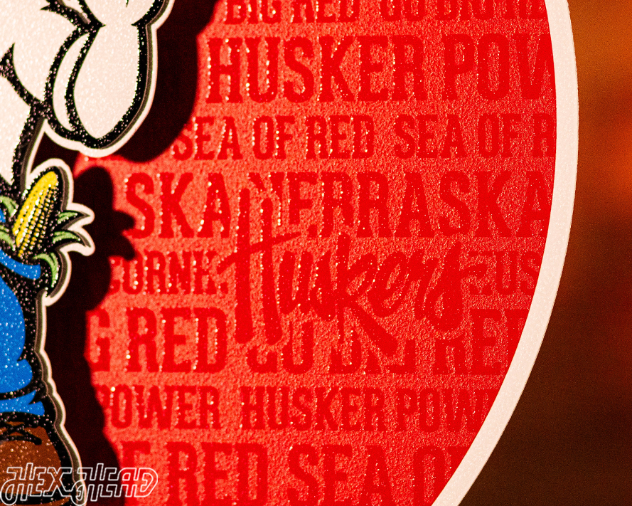 Nebraska Cornhuskers CRAFT SERIES 3D Embossed Metal Wall Art