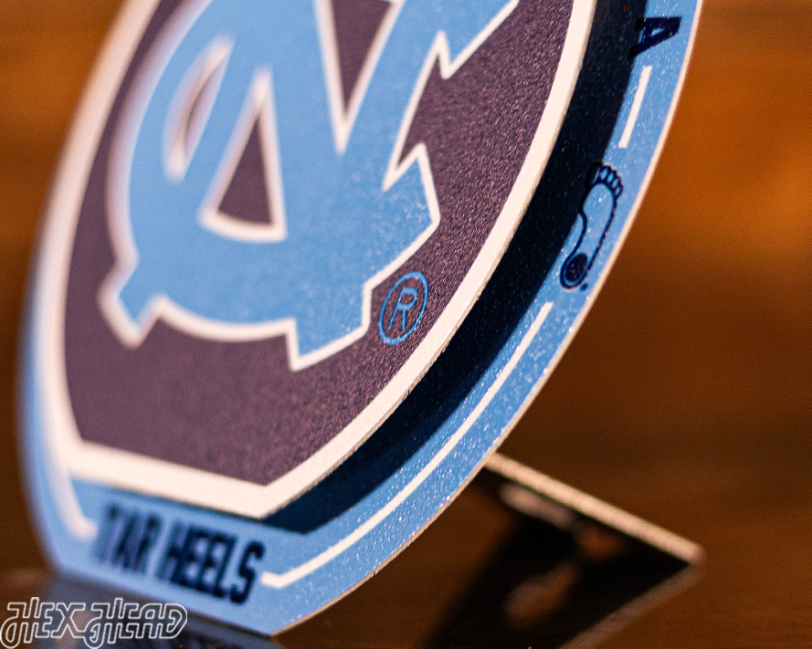 North Carolina Tar Heels "Double Play" On the Shelf or on the Wall Art