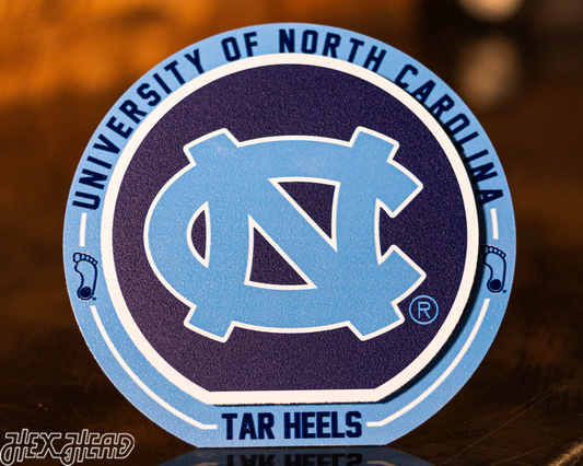 North Carolina Tar Heels "Double Play" On the Shelf or on the Wall Art