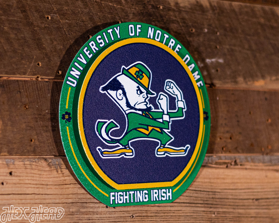 Notre Dame Fighting Irish "Double Play" On the Shelf or on the Wall Art