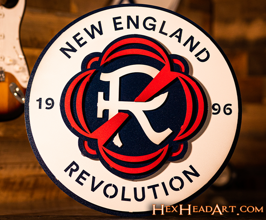 New England Revolution 3D Vintage Metal Wall Art