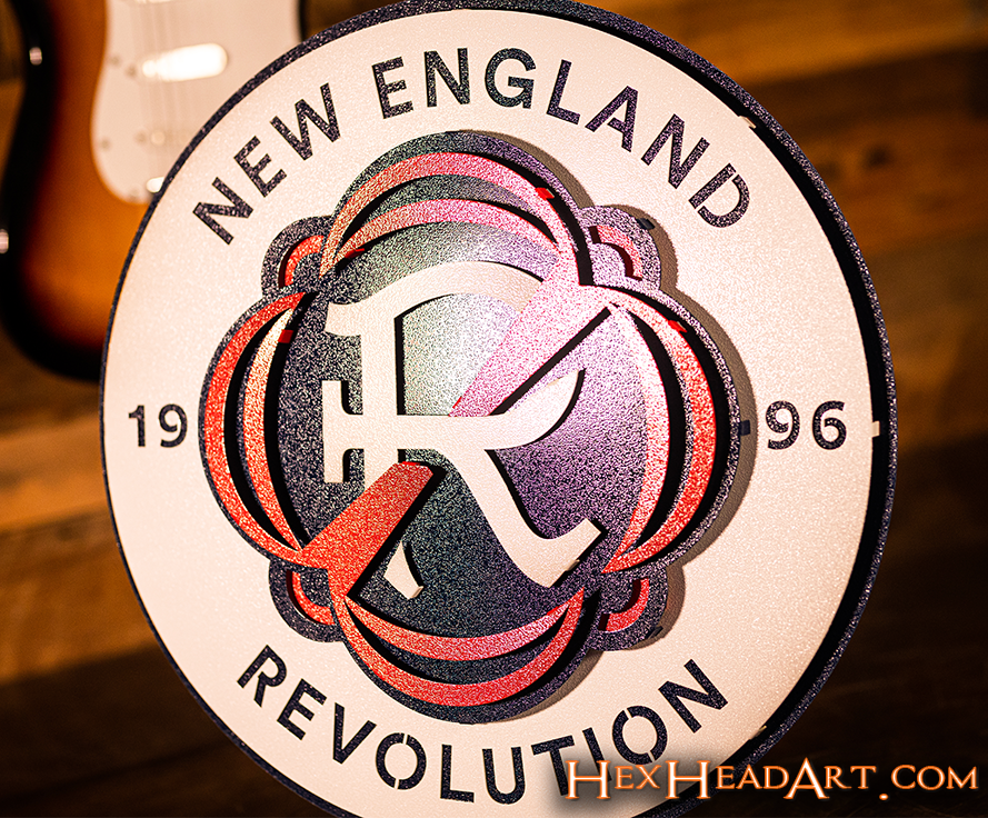 New England Revolution 3D Vintage Metal Wall Art