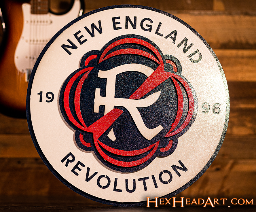 New England Revolution 3D Vintage Metal Wall Art