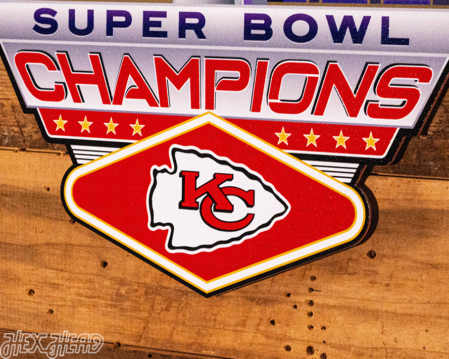 VARSITY Collection-  13 1/2" SINGLE layer Kansas City Chiefs Super Bowl LVIII