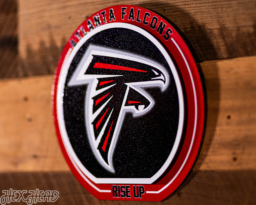 Atlanta Falcons "Double Play" On the Shelf or on the Wall Art