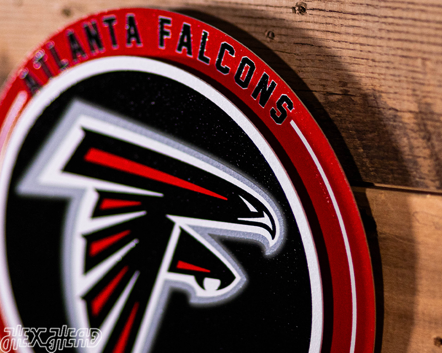 Atlanta Falcons "Double Play" On the Shelf or on the Wall Art