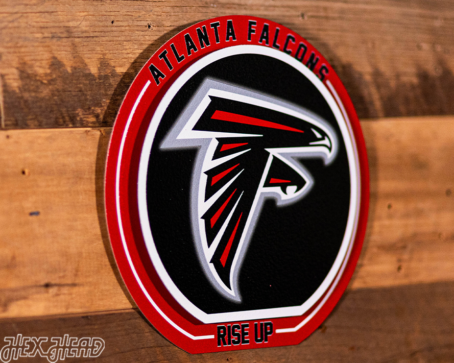 Atlanta Falcons "Double Play" On the Shelf or on the Wall Art