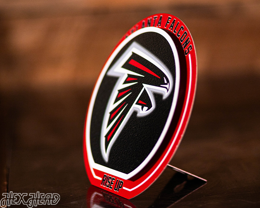 Atlanta Falcons "Double Play" On the Shelf or on the Wall Art