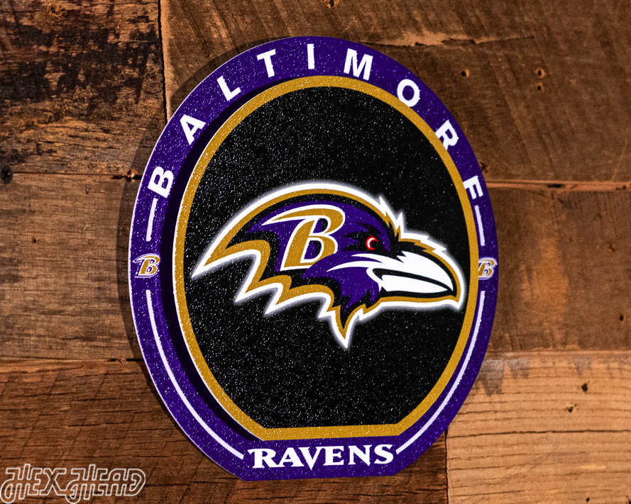 Baltimore Ravens "Double Play" On the Shelf or on the Wall Art