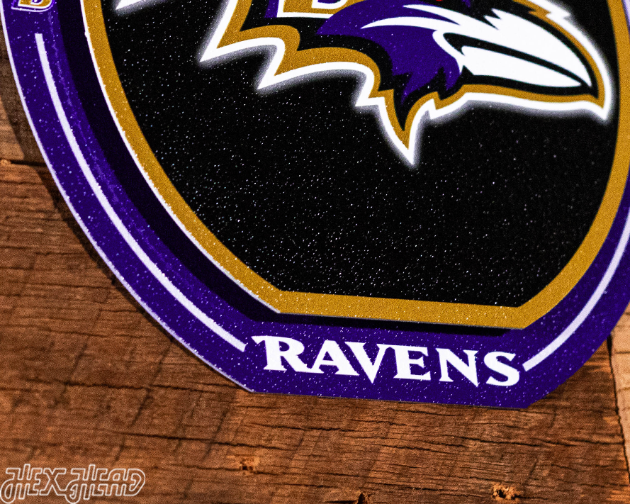 Baltimore Ravens "Double Play" On the Shelf or on the Wall Art