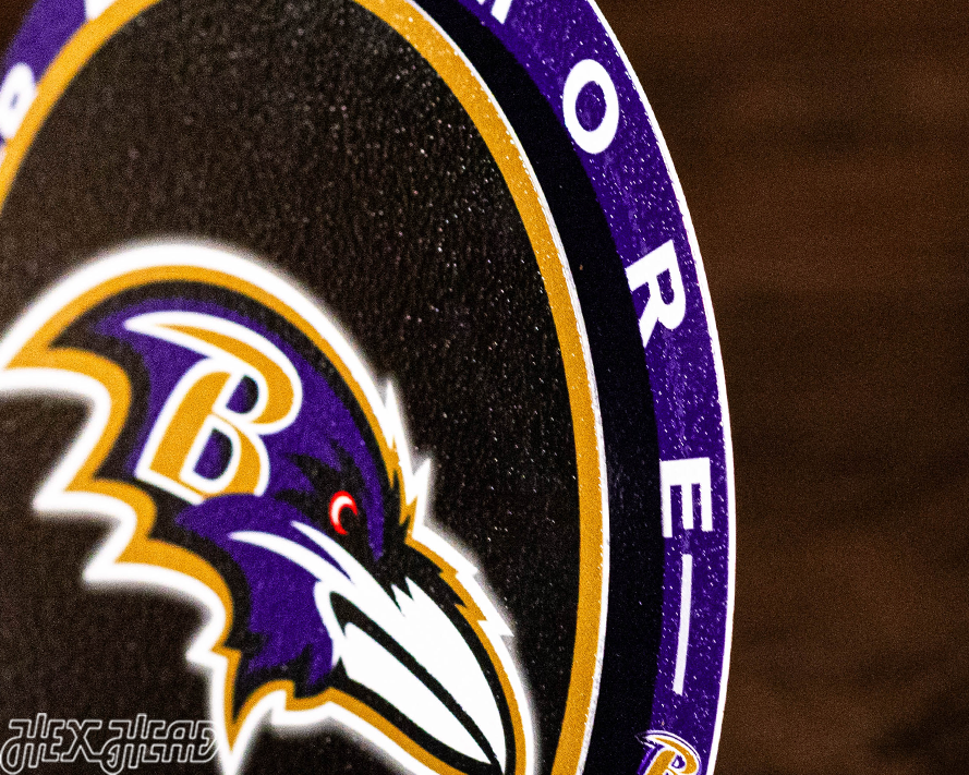 Baltimore Ravens "Double Play" On the Shelf or on the Wall Art