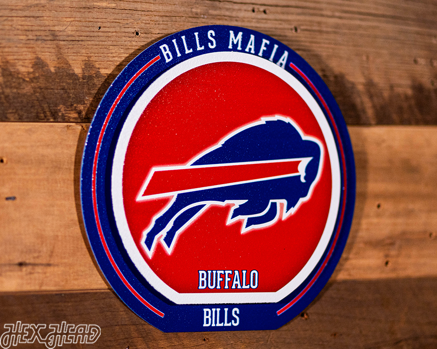 Buffalo Bills "Double Play" On the Shelf or on the Wall Art