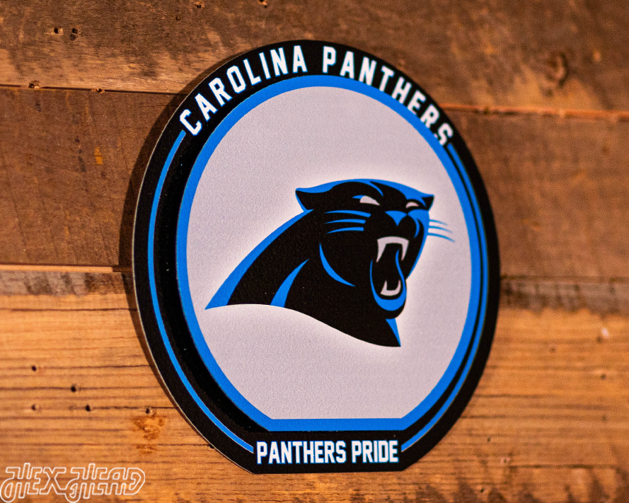 Carolina Panthers "Double Play" On the Shelf or on the Wall Art