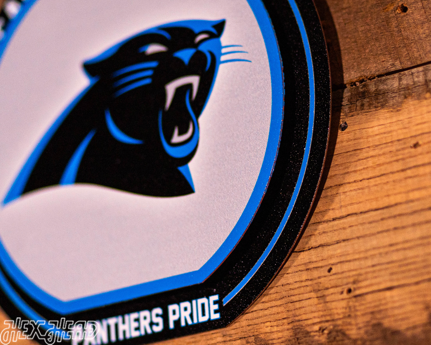 Carolina Panthers "Double Play" On the Shelf or on the Wall Art