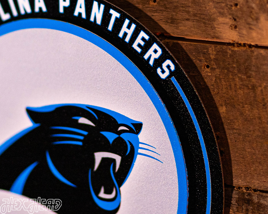 Carolina Panthers "Double Play" On the Shelf or on the Wall Art