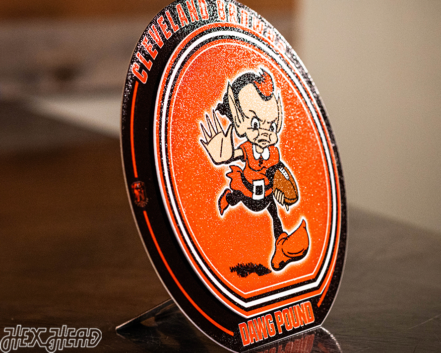 Cleveland Browns "Double Play" On the Shelf or on the Wall Art