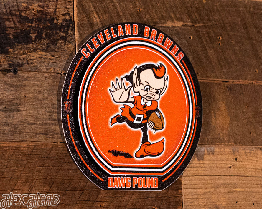 Cleveland Browns "Double Play" On the Shelf or on the Wall Art