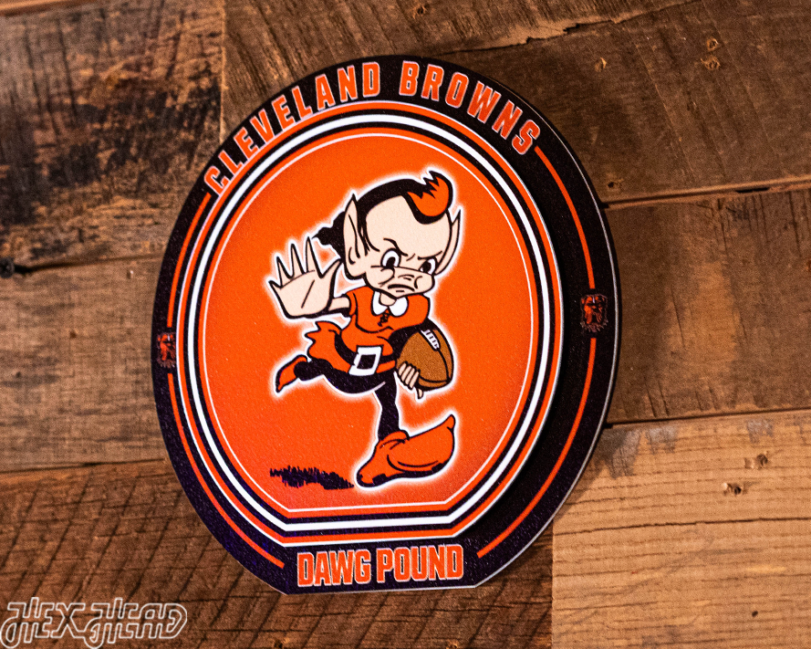 Cleveland Browns "Double Play" On the Shelf or on the Wall Art