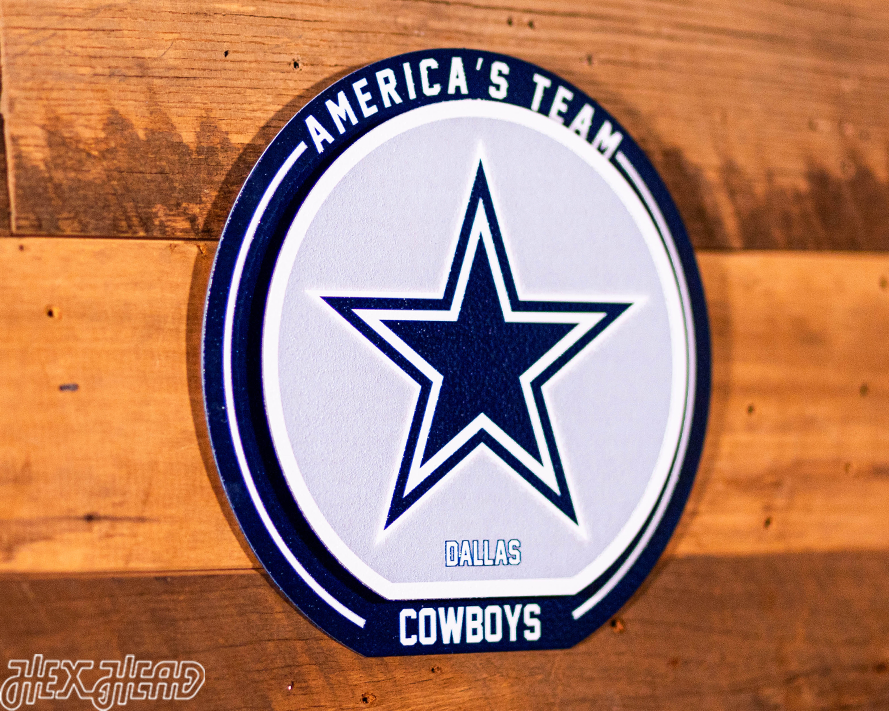 Dallas Cowboys "Double Play" On the Shelf or on the Wall Art