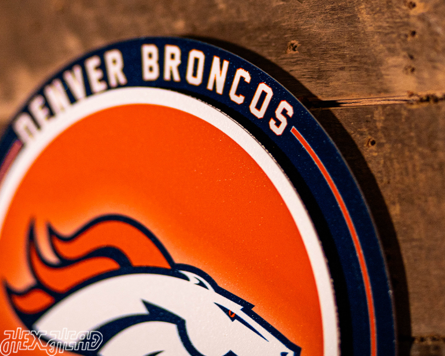 Denver Broncos "Double Play" On the Shelf or on the Wall Art