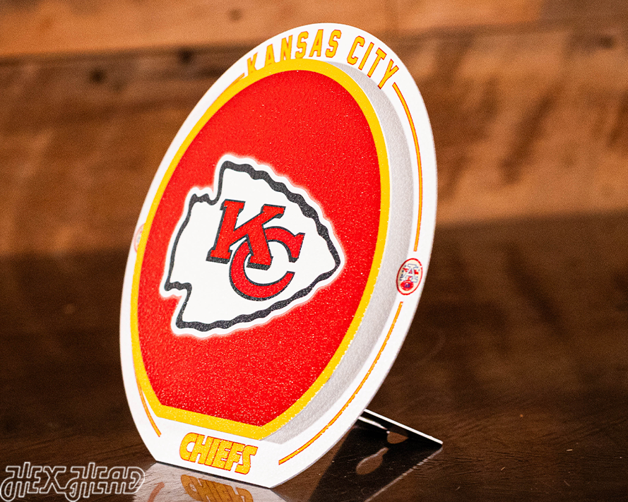 Kansas City Chiefs "Double Play" On the Shelf or on the Wall Art