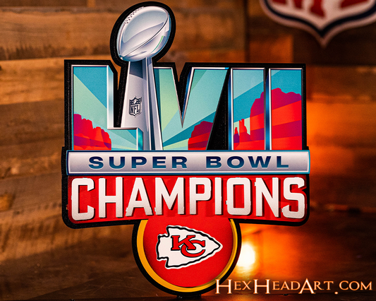 Kansas City Chiefs SUPER BOWL LVII CHAMPIONS! 3D Wall Art