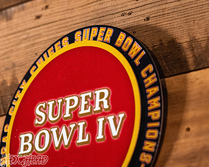 Kansas City Chiefs Super Bowl IV "DOUBLE PLAY" On The Shelf or On The Wall